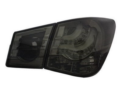 Chevrolet Cruze (08-) задние светодиодные полностью тонированные фонари в стиле Volkswagen, комплект лев + прав